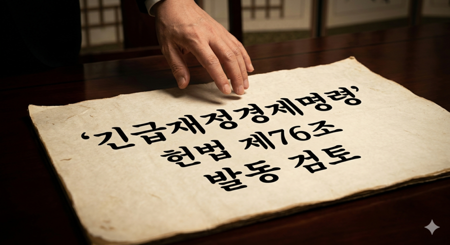 ▲ 이재명 대통령의 '긴급재정명령 검토' 파장과 관련한 이미지. ⓒ제미나이