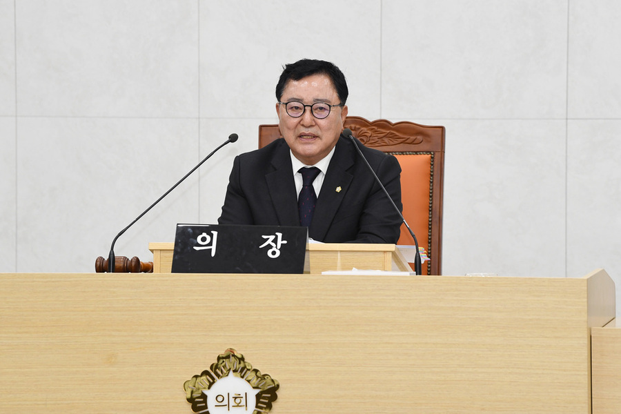 ▲ 광주광역시 광산구의회, 제303회 임시회 폐회…4년 여정 마침표_김명수 광산구의회 의장ⓒ광산구의회 제공