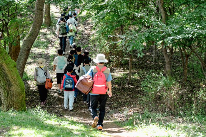 ▲ 지난해 내포문화숲길 숲 체험학습 모습.ⓒ충남도