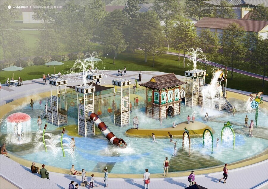 ▲ 올여름에 문을 여는 홍길동 테마파크 물놀이 시설ⓒ장성군 제공