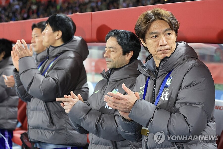 ▲ 홍명보 감독이 이끄는 한국 대표팀의 FIFA 랭킹이 3계단 하락해 25위가 됐다.ⓒ연합뉴스 제공