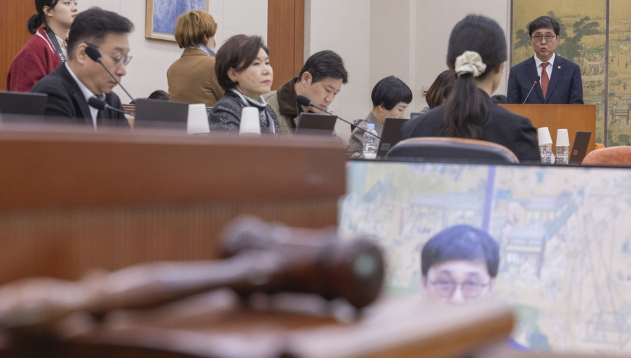 ▲ 최휘영 문체부 장관이 지난 1일 추경안에 대해 설명하는 모습. ⓒ연합뉴스