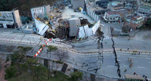 ▲ 붕괴사고 현장. ⓒ국토교통부