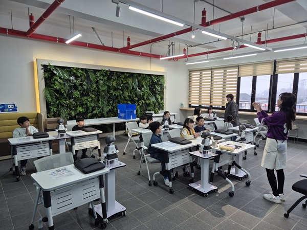 ▲ 증평군 AI실증연구센터 에듀테크 프로그램 운영