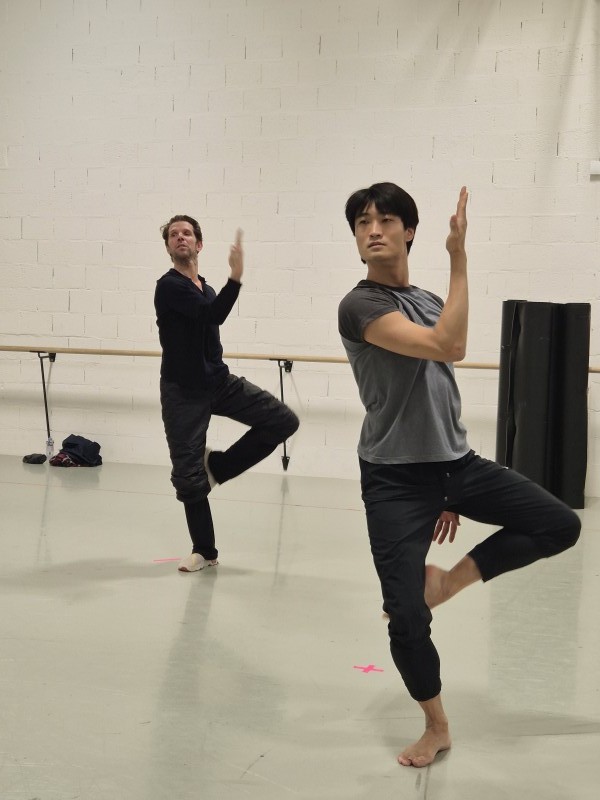 ▲ 스위스 로잔에서 '볼레로' 리허설을 하는 김기민.ⓒ인아츠프로덕션