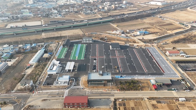 ▲ 경기 평택시 모곡동에 위치한 '중부권 버스공영차고지'. ⓒ평택시 제공