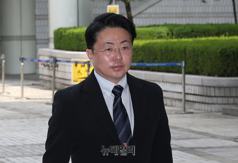 ▲ 항소심 결심 공판 마친 '통일교 청탁' 김예성 집사. ⓒ정상윤 기자