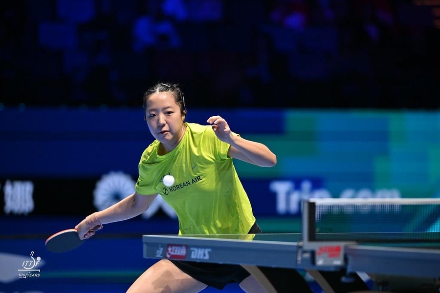 ▲ 신유빈이 2026 ITTF 월드컵에서 한국 여자 선수로는 처음으로 4강에 올랐다.ⓒITTF 제공