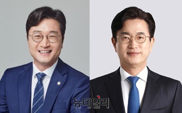 ▲ 왼쪽부터 장철민의원, 허태전 전 시장 ⓒ김경태기자