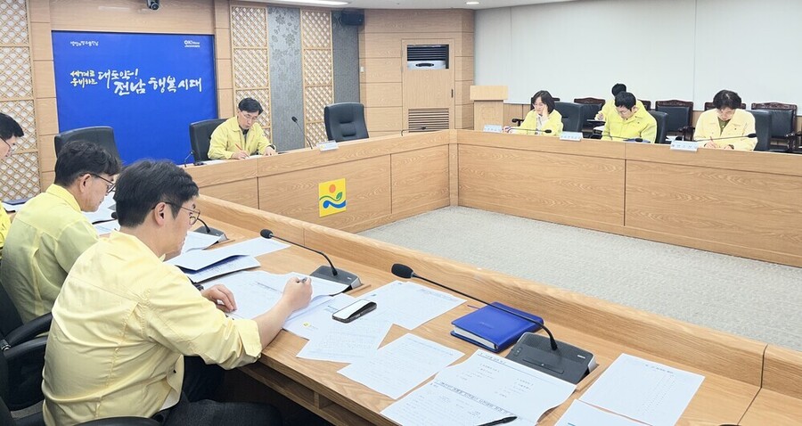 ▲ 여름철 사전대비 TF 회의ⓒ전라남도제공