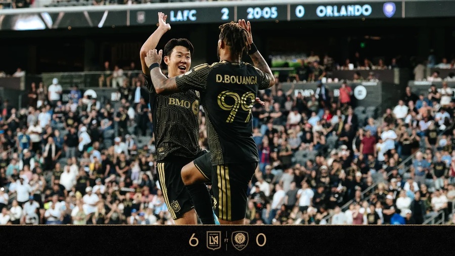 ▲ LA 손흥민이 올랜도전에서 MLS 역사상 처음으로 전반에만 4도움을 기록했다.ⓒLA FC 제공