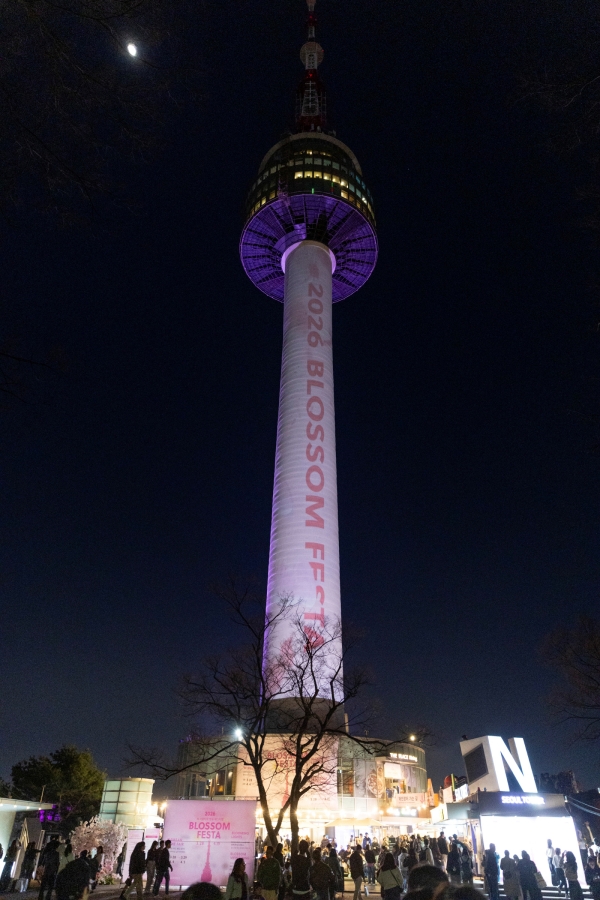 ▲ 남산 와인페어 현장의 밤ⓒCJ푸드빌