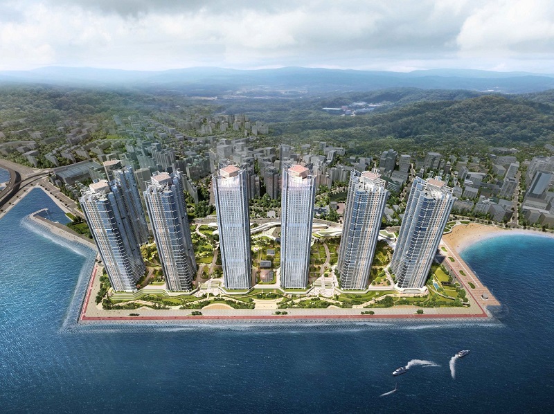 ▲ 부산 수영구 남천 삼익비치 재건축 조감도.ⓒ한미글로벌