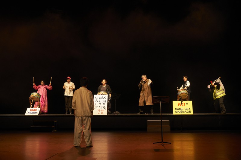 ▲ 지난해 명동예술극장에서 열린 '광인일기' 낭독공연.ⓒ공놀이클럽