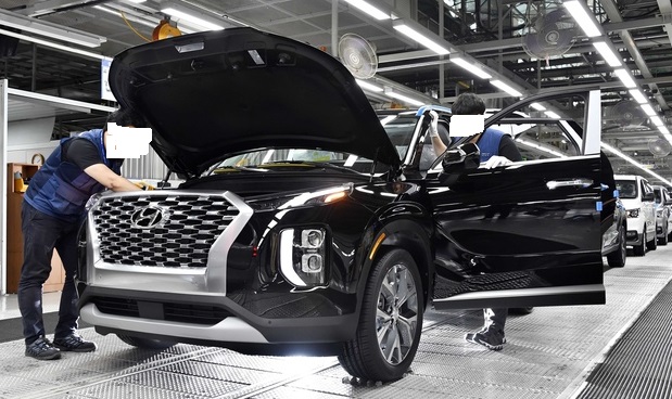 ▲ 현대자동차 울산공장 생산라인. ⓒ현대자동차