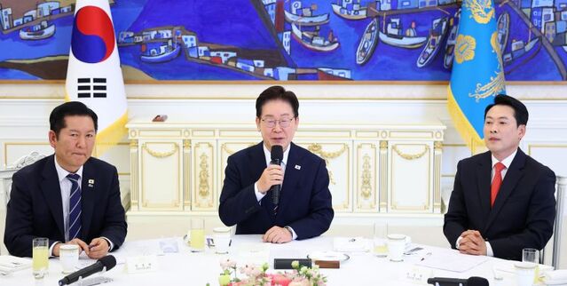 ▲ 이재명 대통령이 7일 청와대에서 열린 여야정 민생경제협의체 회담 및 오찬에서 발언하고 있다. ⓒ뉴시스