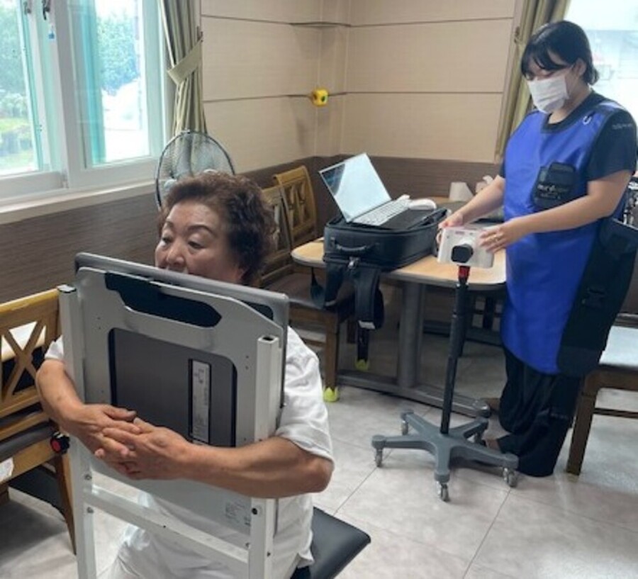 ▲ 함평군 보건소 결핵 검진 모습ⓒ함평군 제공