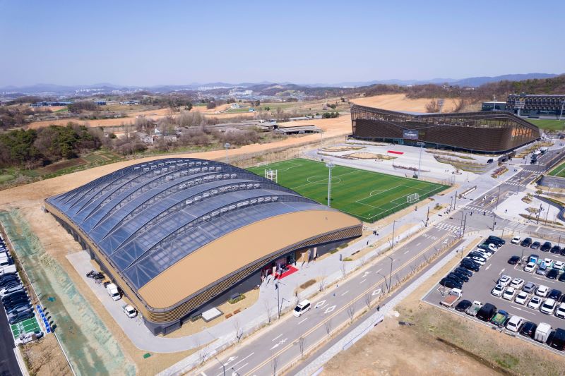 ▲ 천안 ‘코리아풋볼파크’ 전경.ⓒ천안시