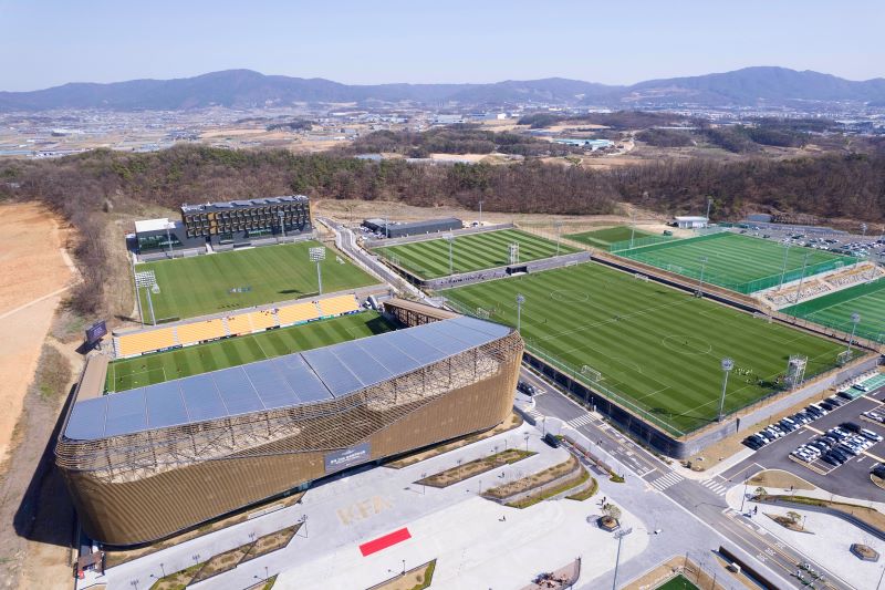 ▲ 천안 ‘코리아풋볼파크’ 전경.ⓒ천안시