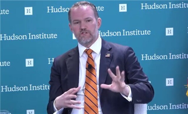 ▲ 제이미슨 그리어 미국 무역대표부(USTR) 대표. 출처=허드슨연구소 유튜브채널 갈무리ⓒ연합뉴스