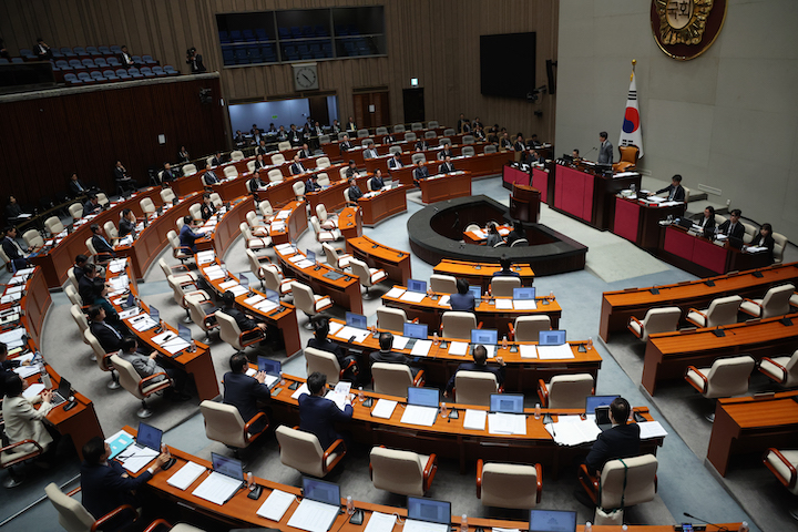 ▲ 8일 국회에서 예산결산특별위원회 전체회의가 열리는 모습. ⓒ뉴시스