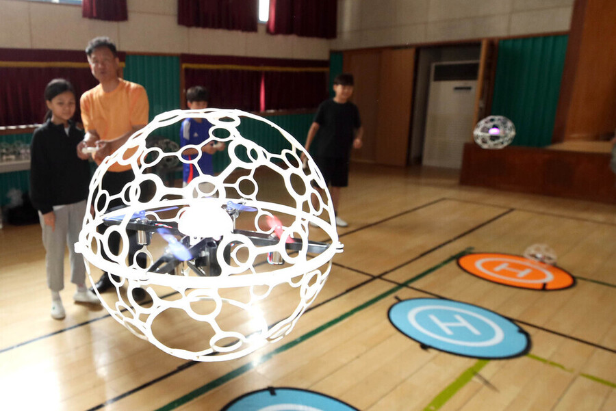 ▲ 2025년 오치초등학교 찾아가는 드론교실 운영ⓒ광주광역시 북구청 제공