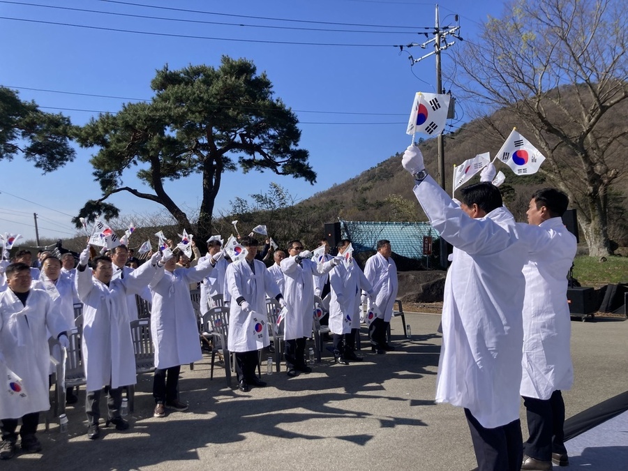 ▲ 함평군 낙영재 기미 4·8독립만세운동 발상지 기념행사 모습ⓒ함평군 제공