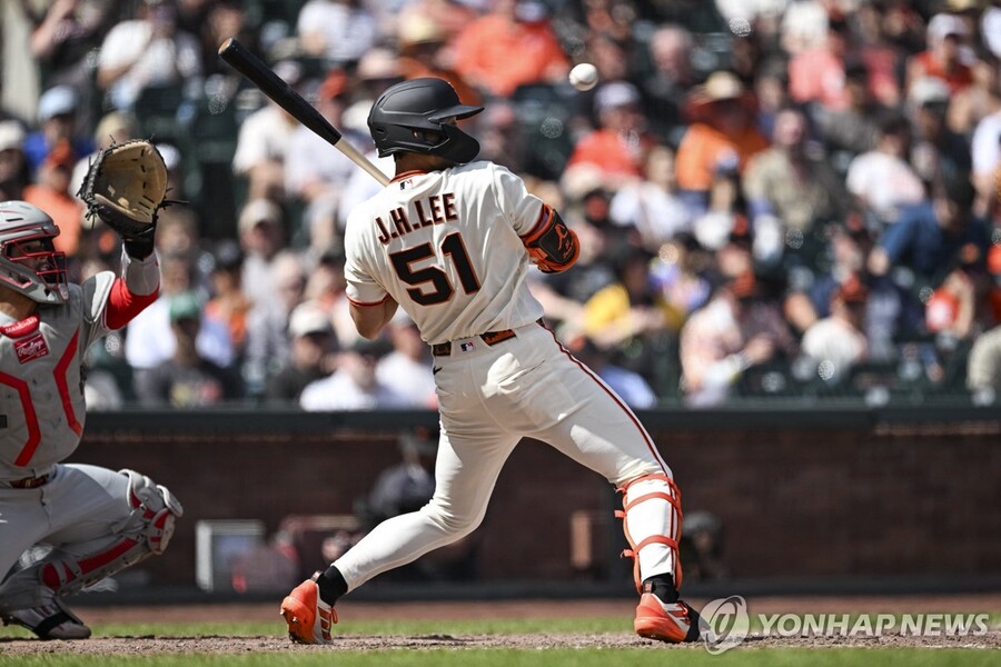 ▲ 샌프란시스코 이정후의 부진이 이어지고 있다.ⓒ연합뉴스 제공