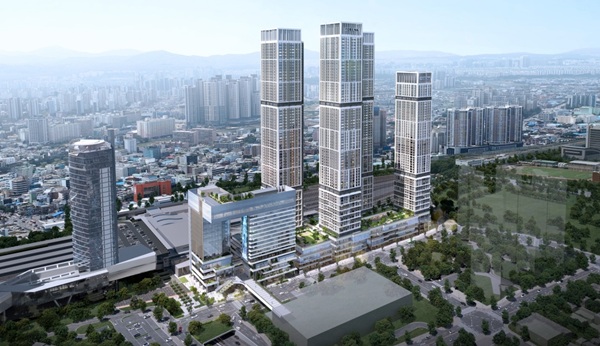 ▲ 대전역세권 복합 2-1구역 개발사업 조감도,ⓒ대전시