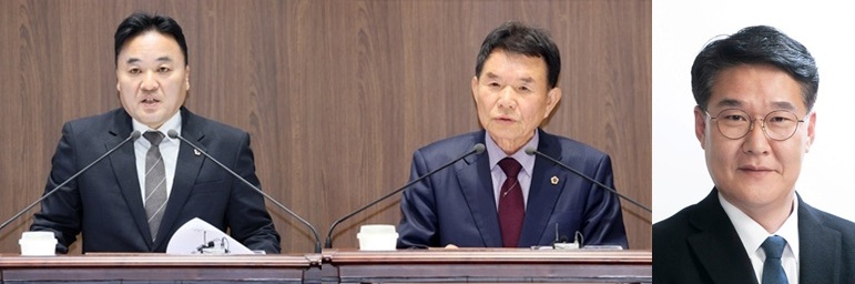 ▲ 촤측부터 박정수 의원, 정광섭 의원,홍기후 의원.ⓒ충남도의회
