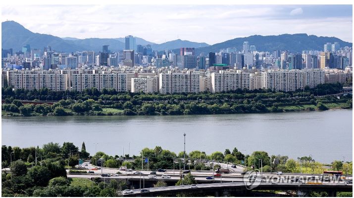 ▲ 현대아파트 등 서울 압구정 일대 아파트 단지 모습.ⓒ연합뉴스