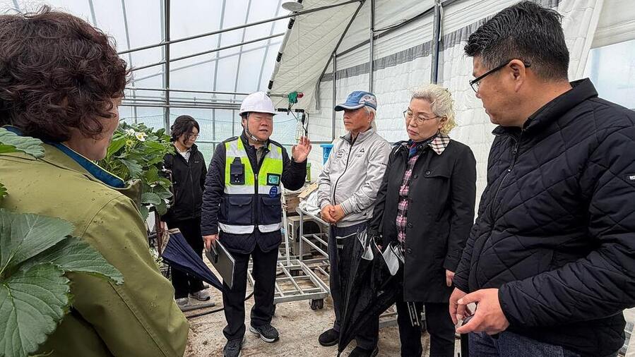 ▲ 함평군 농업기술센터 농작업 안전재해 예방 현장 컨설팅 모습ⓒ함평군 제공