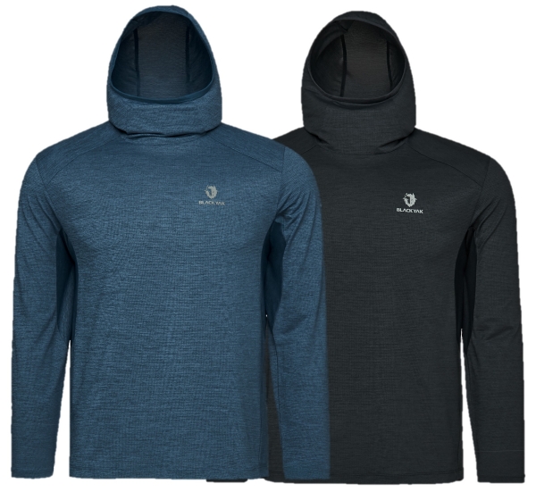 ▲ 블랙야크의 T2T 기술이 적용된 ‘남성용 BAC 레이어 후디 긴팔티’ⓒ블랙야크