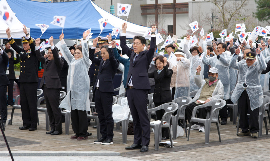 ▲ 대한민국임시정부수립 기념식ⓒ전라남도 제공