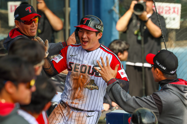 ▲ LG가 SSG를 꺾고 파죽의 7연승을 내달렸다.ⓒLG 트윈스 제공