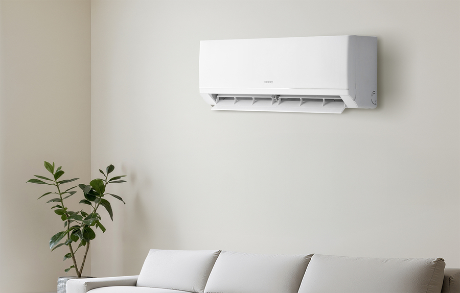 ▲ 코웨이의 벽걸이 에어컨 제품 모습. ⓒ코웨이
