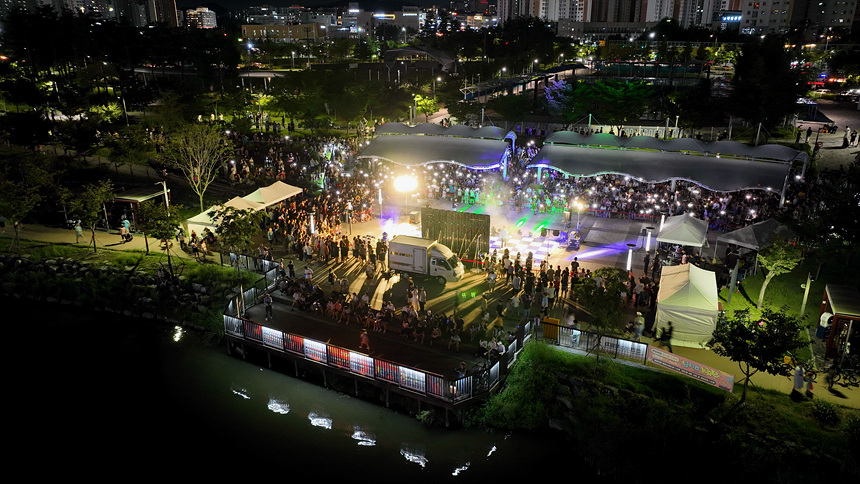 ▲ 미사호수공원에서 펼쳐진 2025년 STAGE 하남 하반기 공연 모습 ⓒ하남시 제공