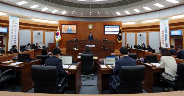 ▲ 제301회 임시회 개회ⓒ오산시의회 제공