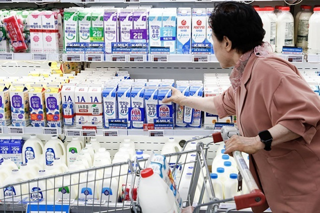 ▲ 서울의 한 대형마트 우유 판매대 모습. ⓒ연합뉴스