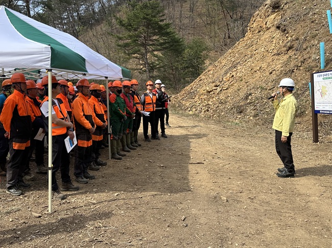 ▲ 송준호 북부지방산림청장이 산림사업장 안전관리 철저를 당부했다. ⓒ북부지방산림청