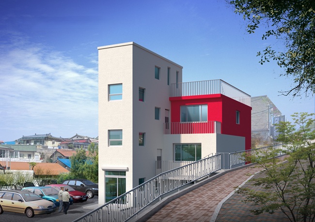 ▲ 금호동 경로당 그린리모델링 투시도. ⓒ속초시