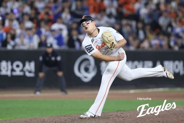 ▲ 한화 마무리 김서현이 삼성전에서 부진을 면치 못했고, 한화는 역전패를 당했다.ⓒ한화 이글스 제공