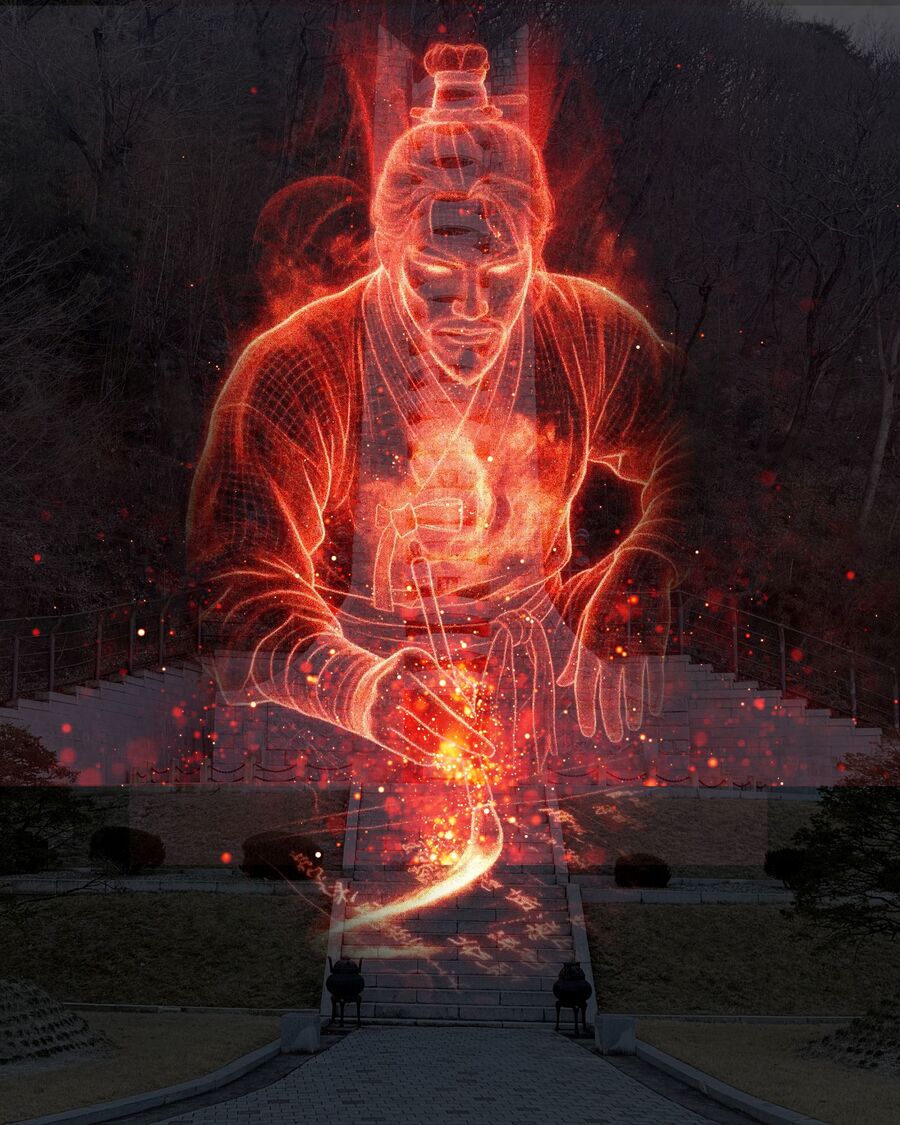 ▲ 의령군 문헌과 사료를 기반으로 홍의장군 곽재우를 비롯한 17장령의 얼굴을 AI로 고증·재현하고, 각 인물의 활약과 역할, 어록 등을 담은 실감형 영상 콘텐츠를 제작했다.ⓒ의령군