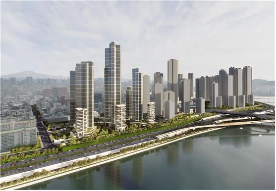 ▲ 압구정5구역 정비계획 조감도. ⓒ서울시