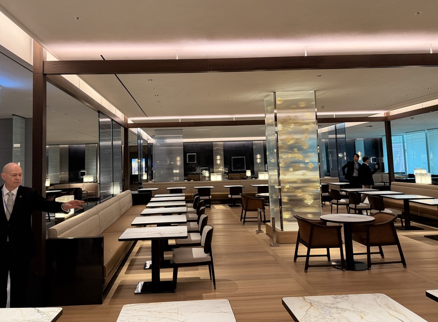 ▲ 대한항공의 프레스티지 라운지 전경 ⓒ이보현 기자