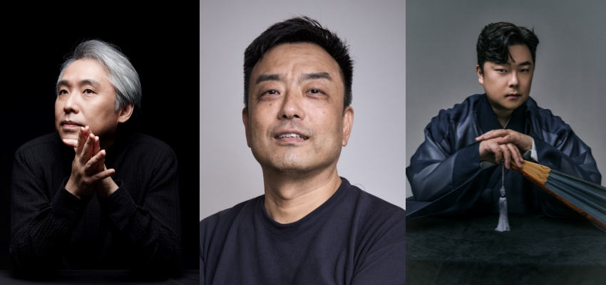 ▲ 왼쪽부터 피아니스트 김대진·작곡가 최우정·소리꾼 고영열.ⓒ한국문화예술위원회