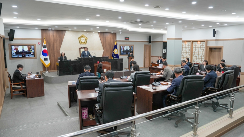 ▲ 제350회 괴산군의회 임시회 개회. ⓒ괴산군의회