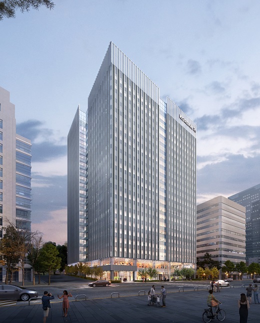 ▲ 코리안리재보험 신사옥 조감도.ⓒDL이앤씨