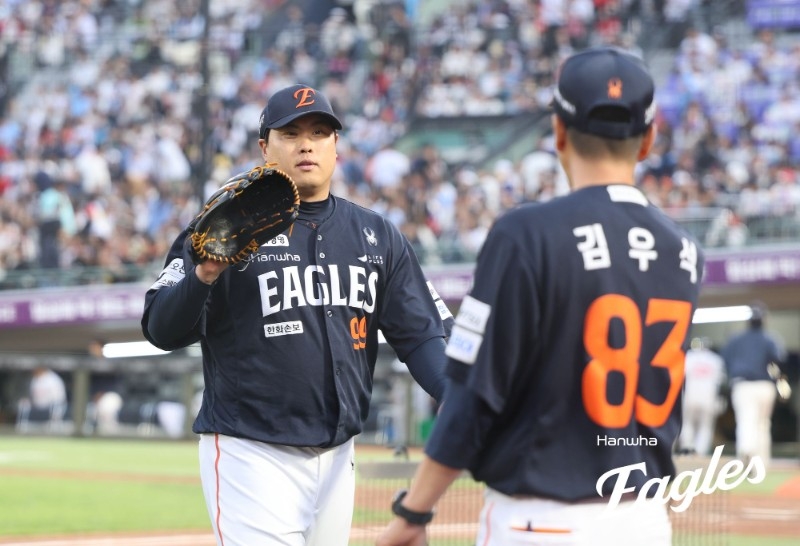 ▲ 류현진이 위기의 한화를 구했다. 그는 7이닝 무실점 역투를 했다.ⓒ한화 이글스 제공