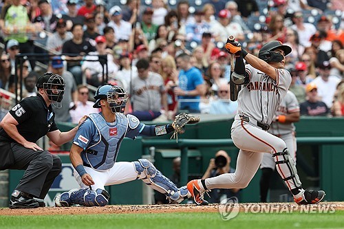 ▲ 샌프란시스코 이정후가 5경기 연속 안타를 작렬했다.ⓒ연합뉴스 제공